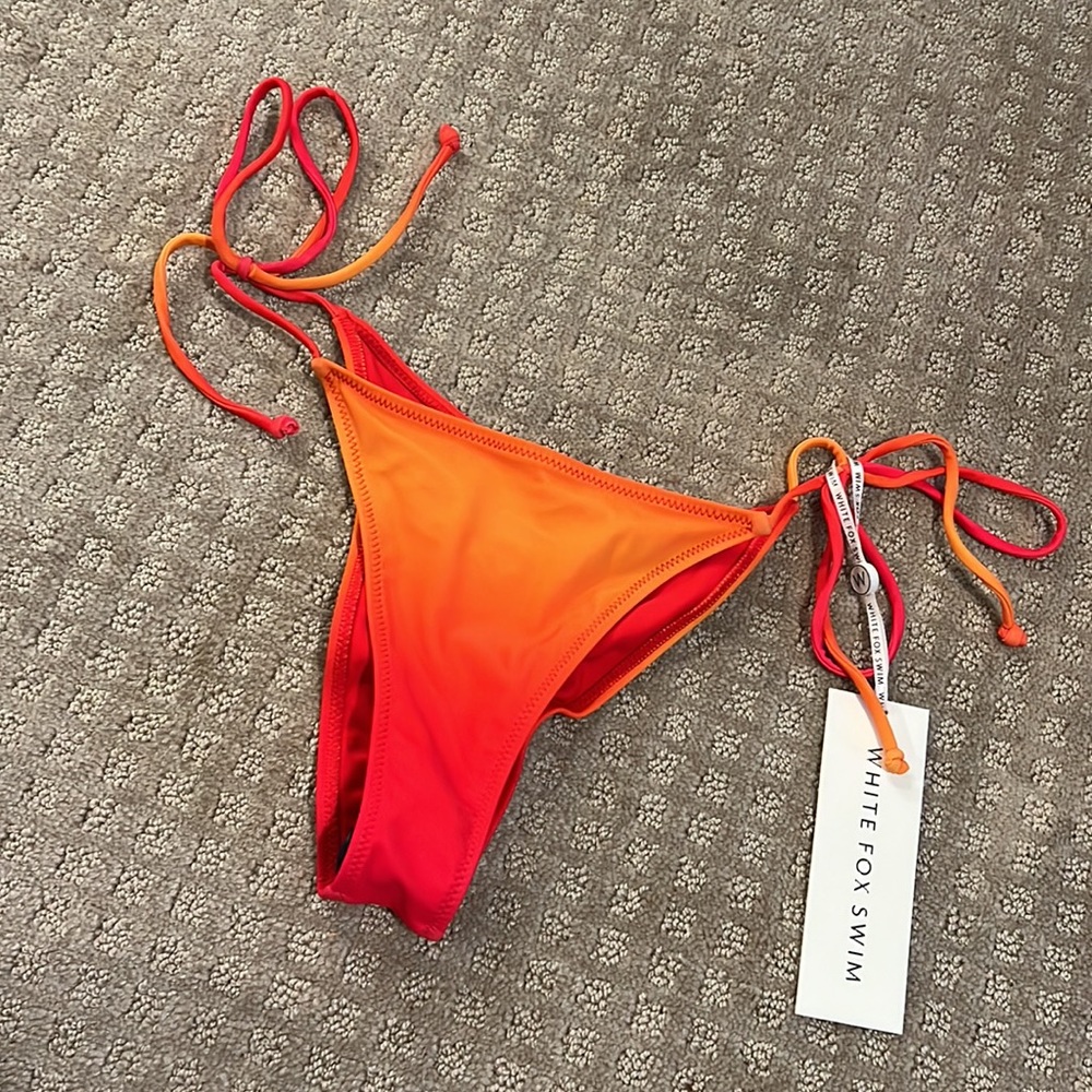 White fox red/orange bikini bottom ONLY